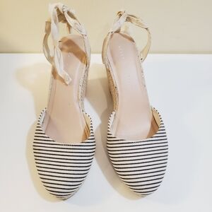 kELLY AND katie Straps stripes Casual wedges size 10